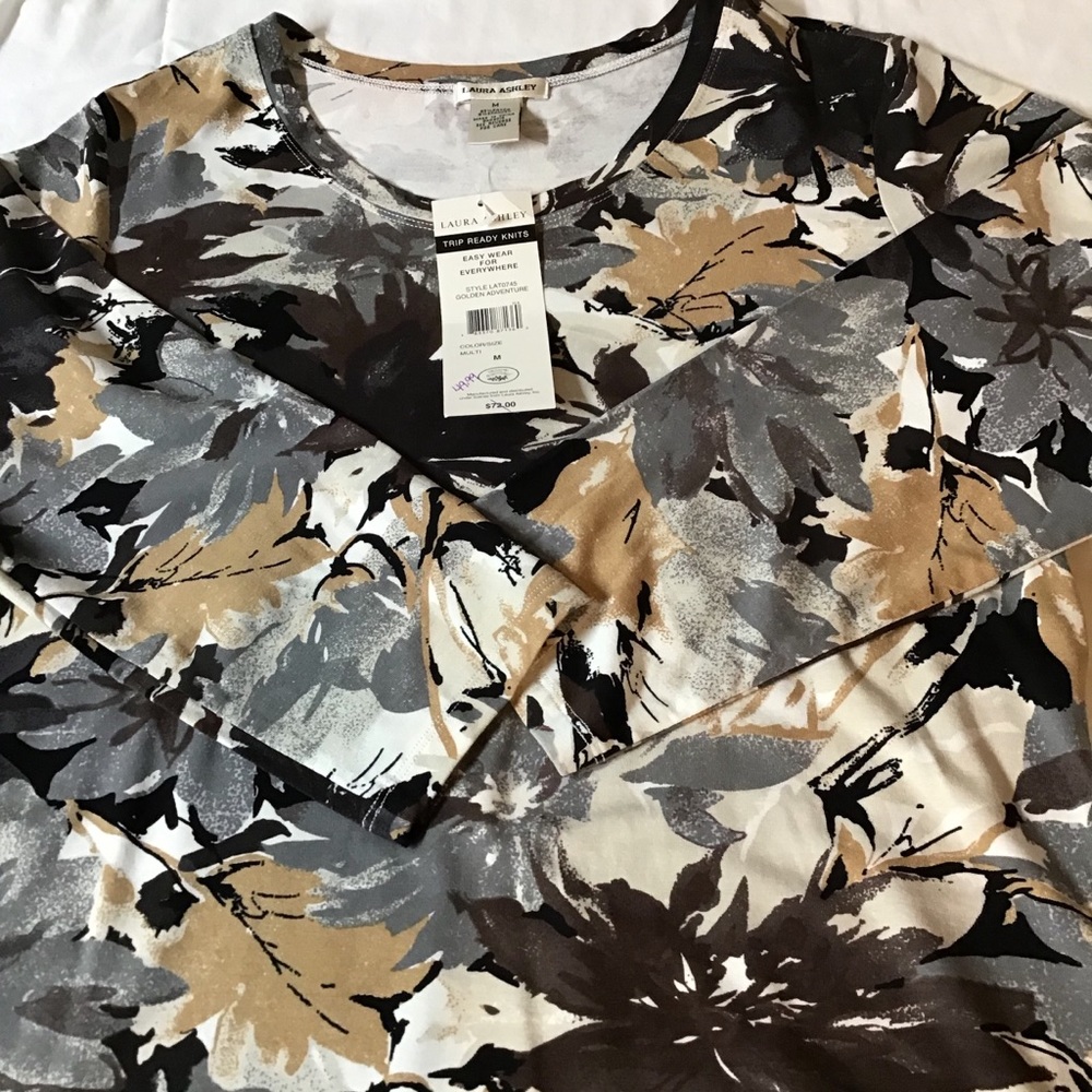 Laura Ashley-NWT abstract print top